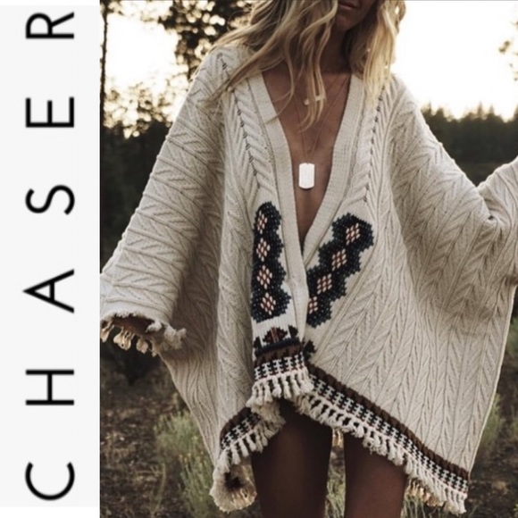 Chaser Sweaters - CHASER KNIT KIMONO **NWOT**